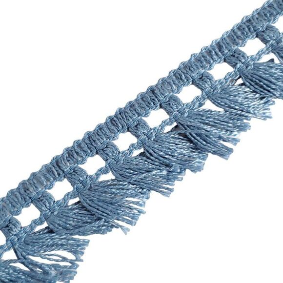 Vintage Spool Fridge Perma Trim Mid Blue Tassel 14 Yds Wright Retro - Picture 1 of 3